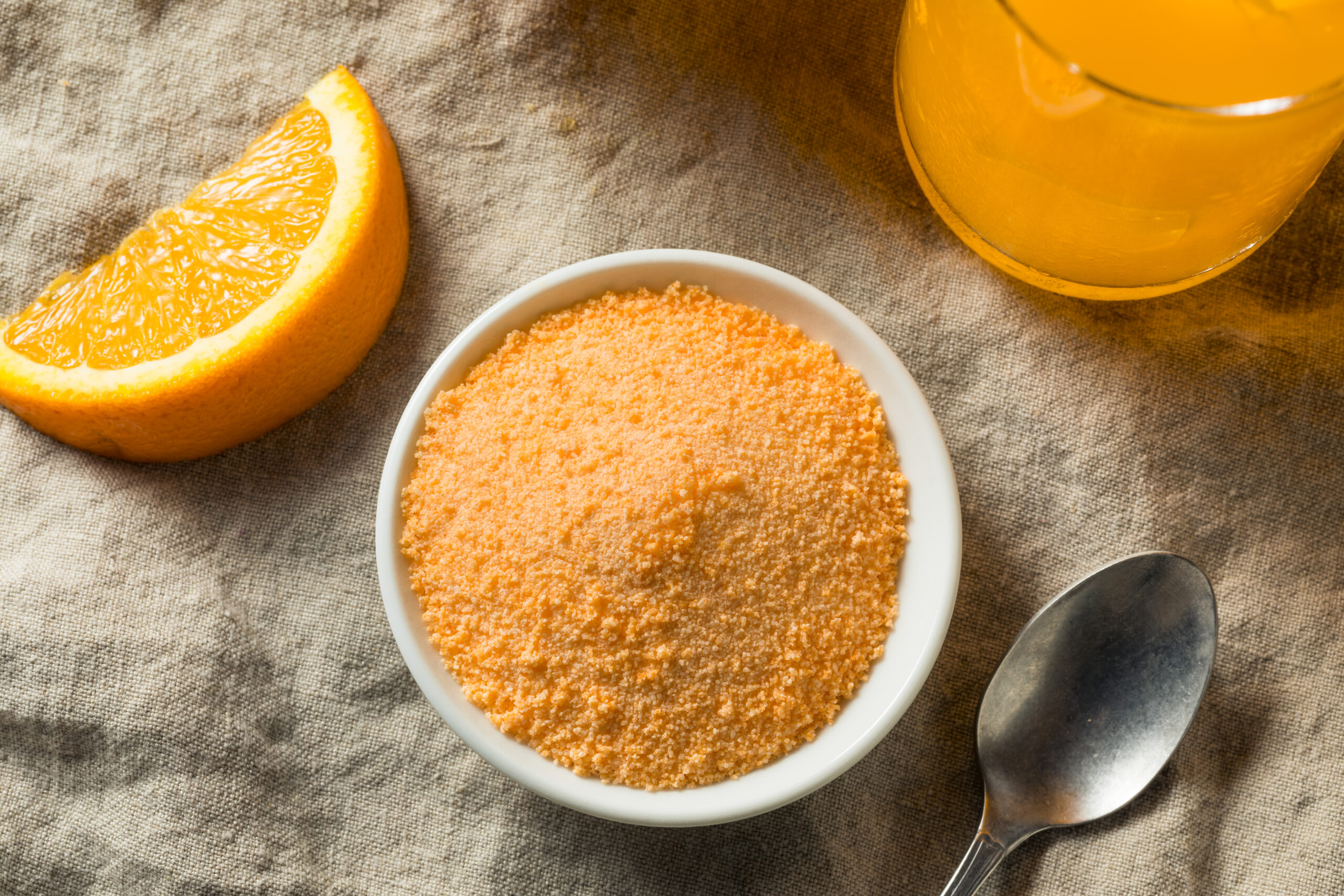 sweet refreshing powdered orange drink