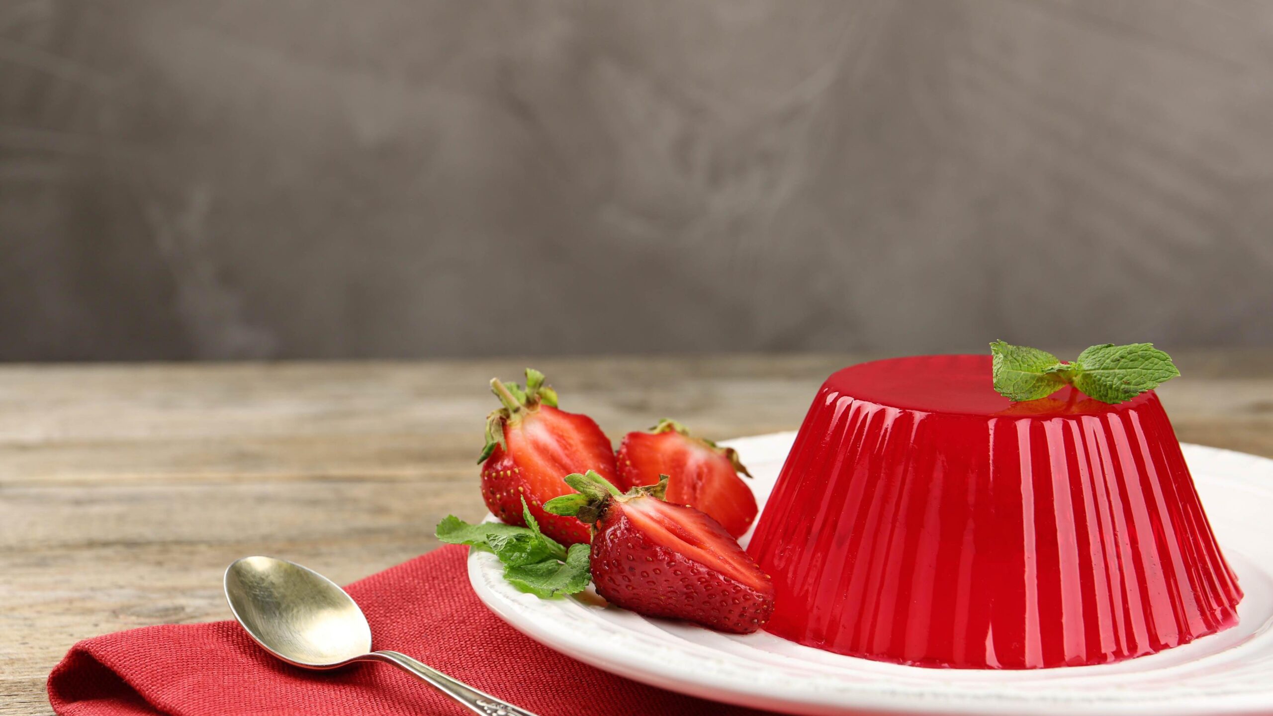gelatina de morango